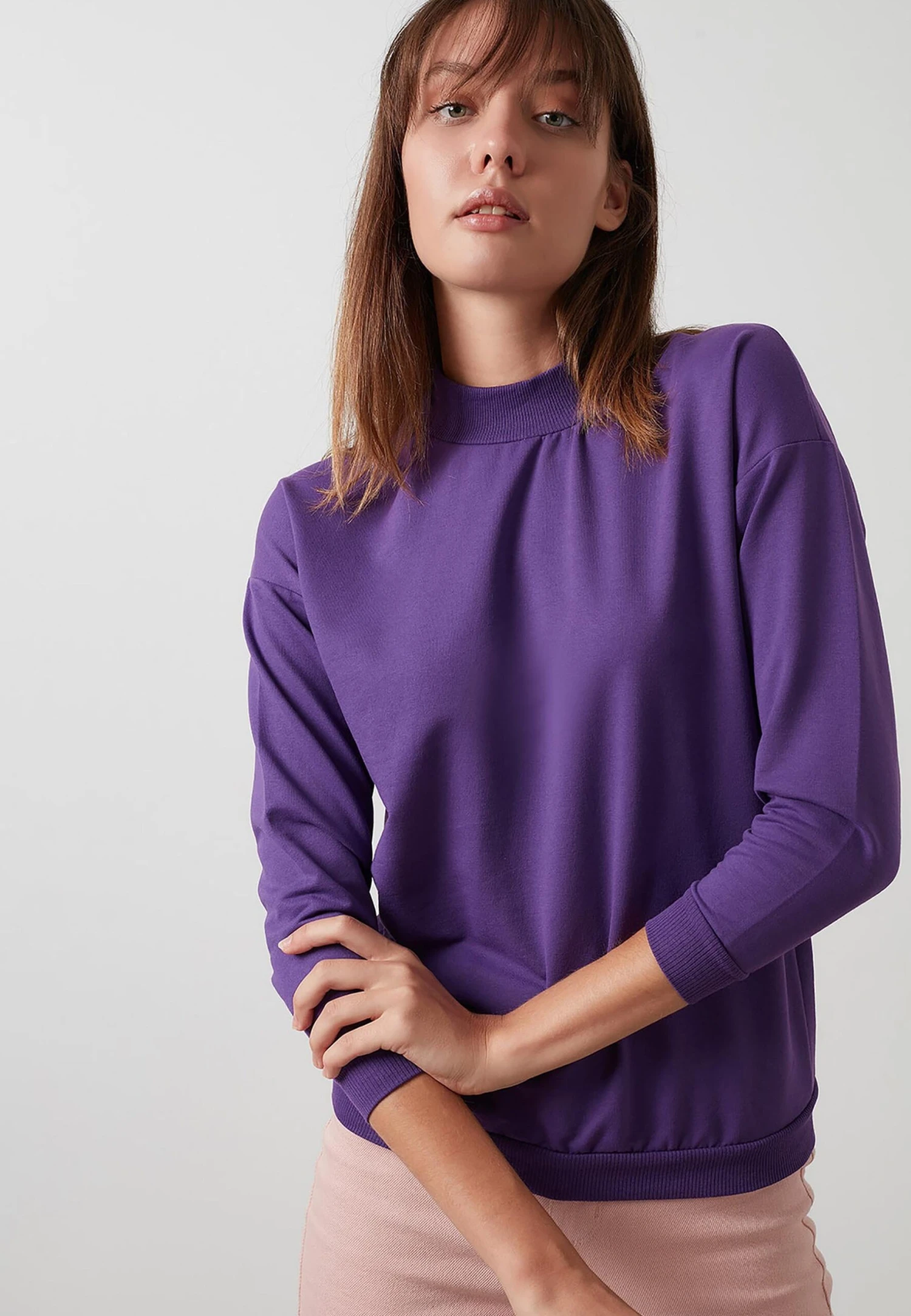 LELA Regular Fit - Sweater - Purple