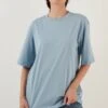 LELA Loose Fit - T-Shirt Basic - Baby Blue
