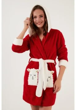 LELA Regular Fit - Badjas - Red