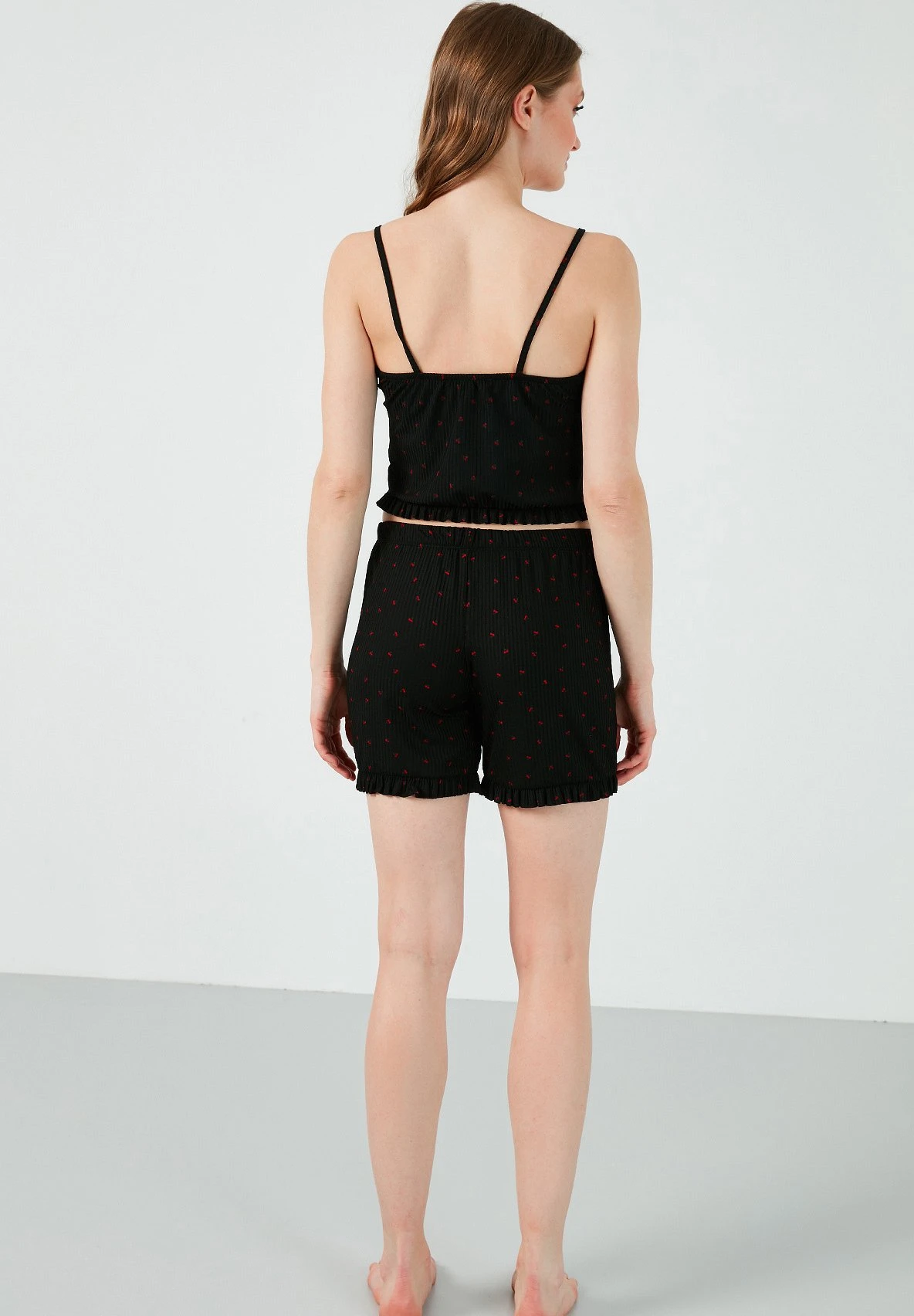 LELA Pyjama - Black-Red - Afbeelding 4