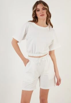 LELA Two Piece Set - Regular Fit - Shorts - Ecru