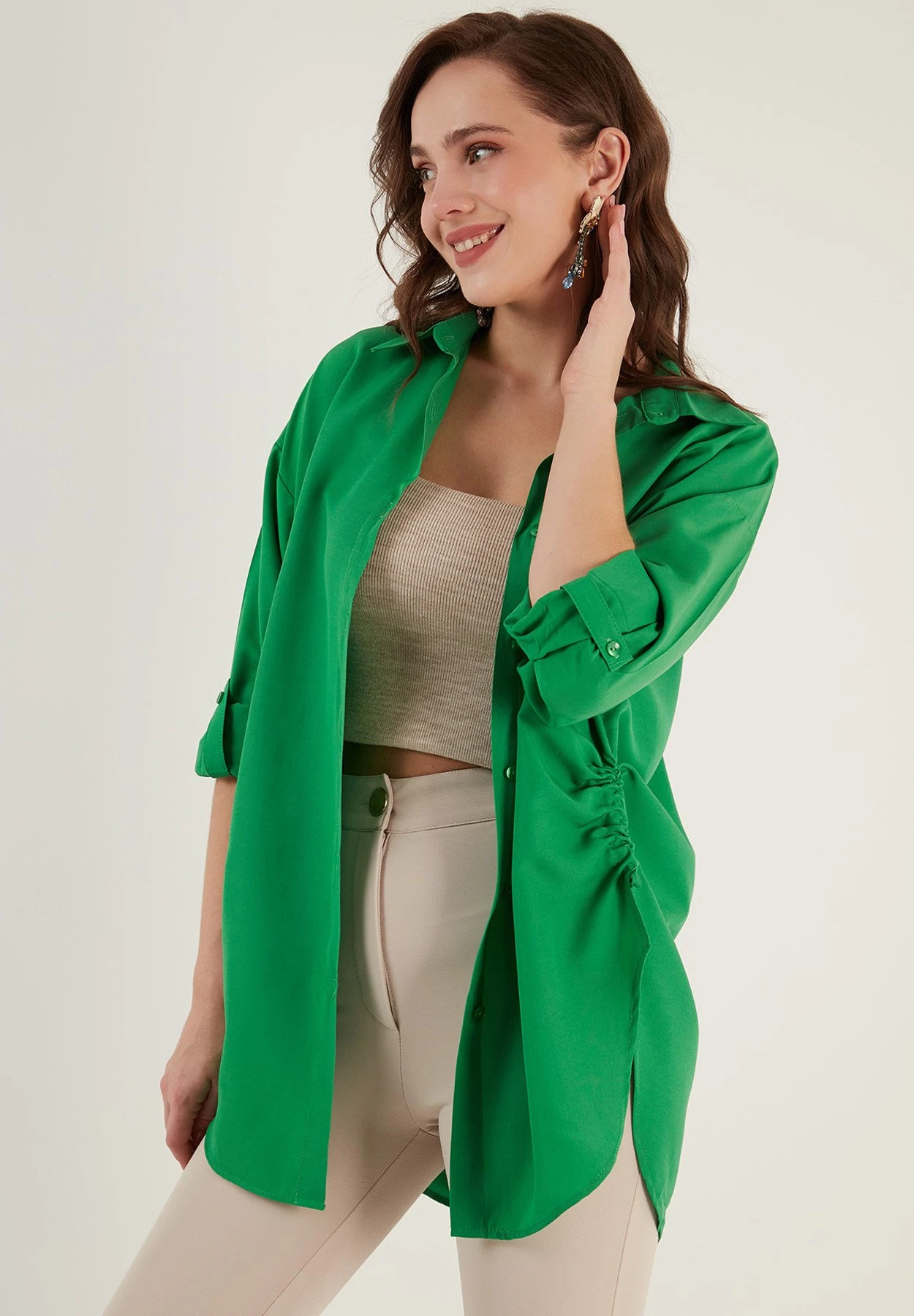 LELA Overhemdblouse - Benetton Color - Afbeelding 4