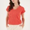 LELA Regular Fit - Blouse - Coral