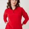 LELA Slim Fit - Fleece Trui - Red