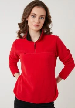 LELA Slim Fit - Fleece Trui - Red