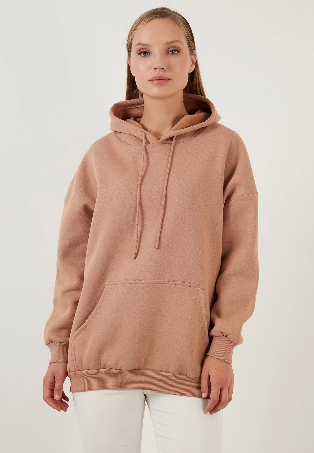 LELA Regular Fit - Hoodie - Biscuit Color