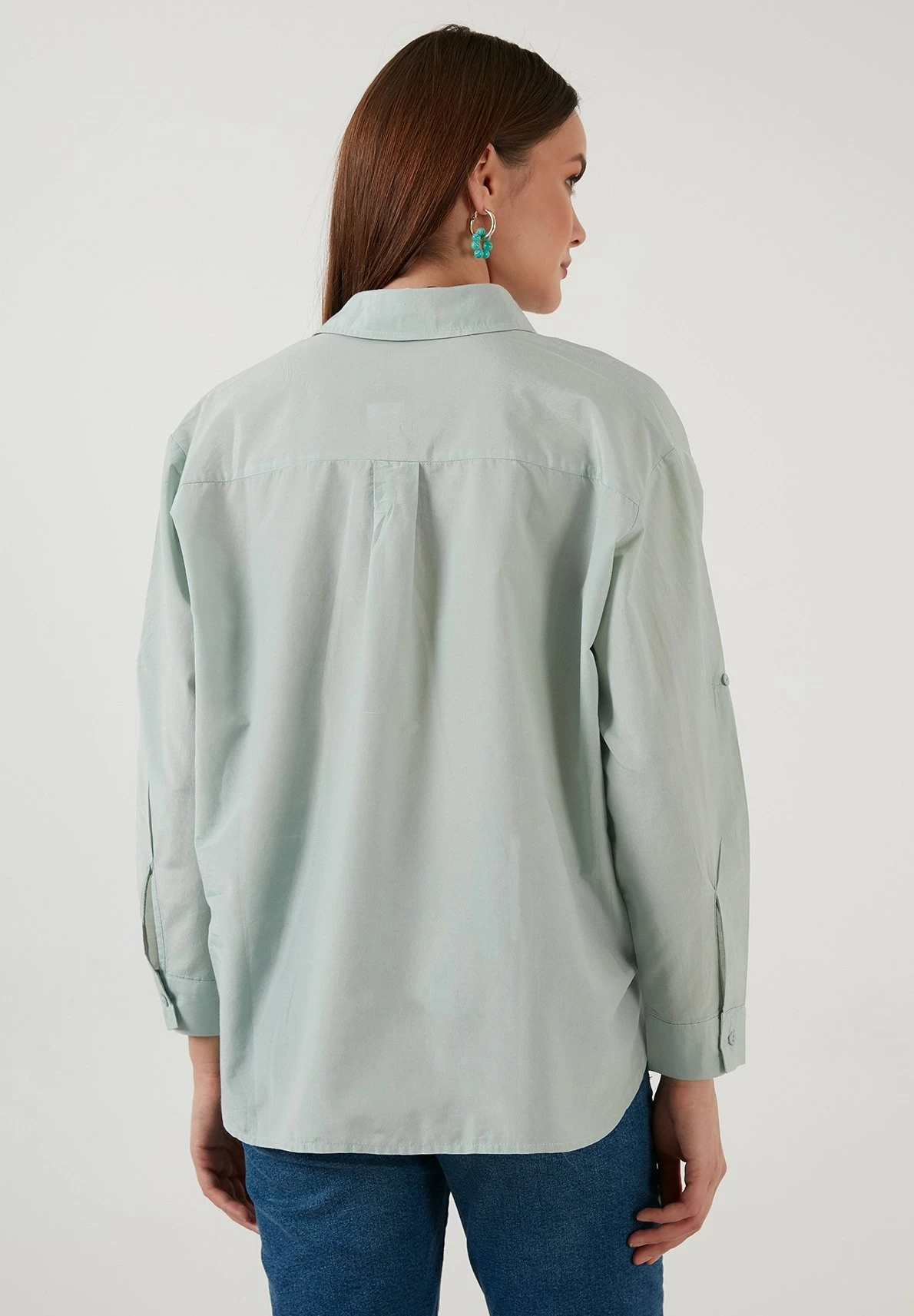 LELA Loose Fit - Overhemdblouse - Grass Green - Afbeelding 3