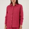 LELA Overhemdblouse - Fuchsia