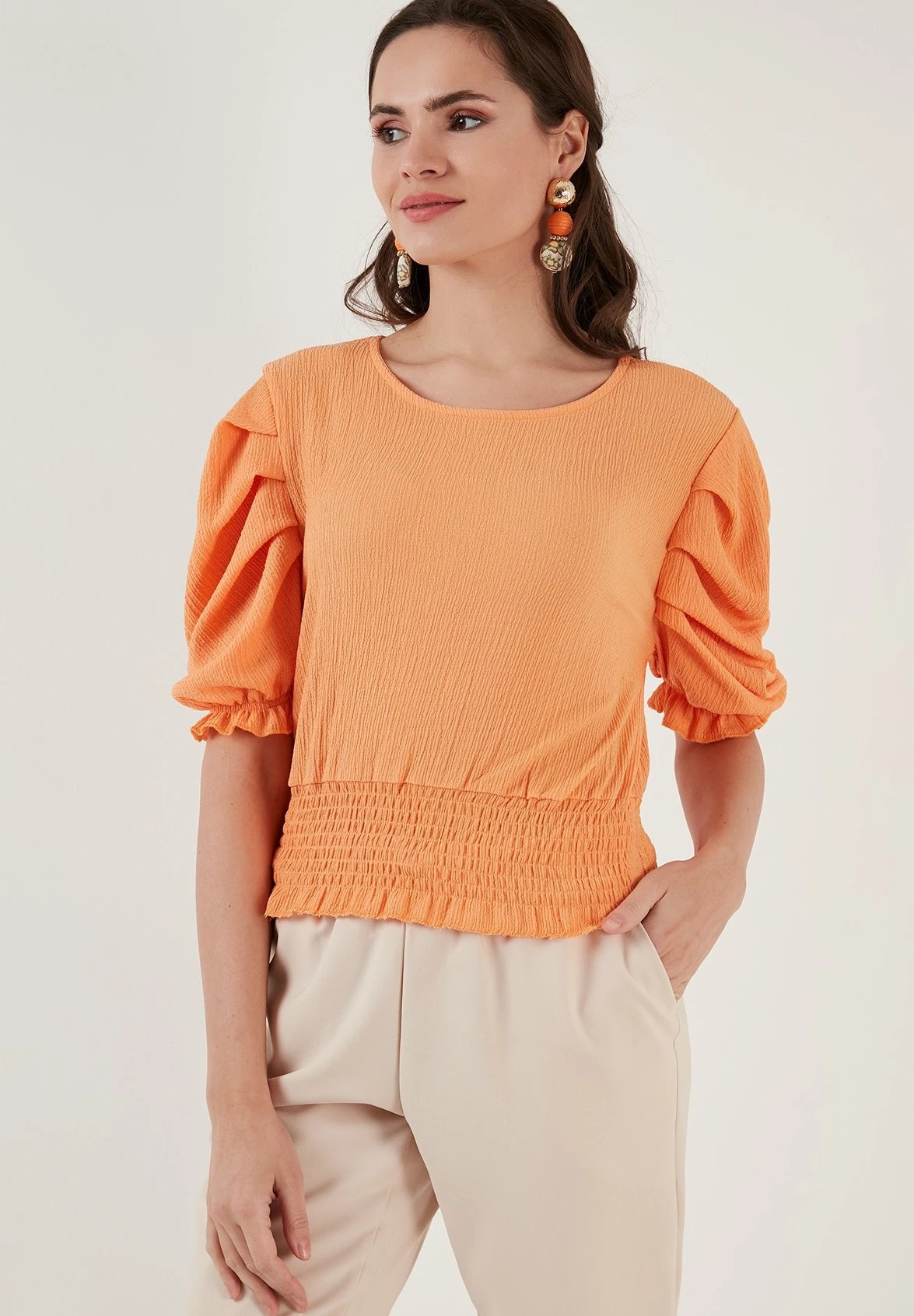 LELA Blouse - Light Orange - Afbeelding 4