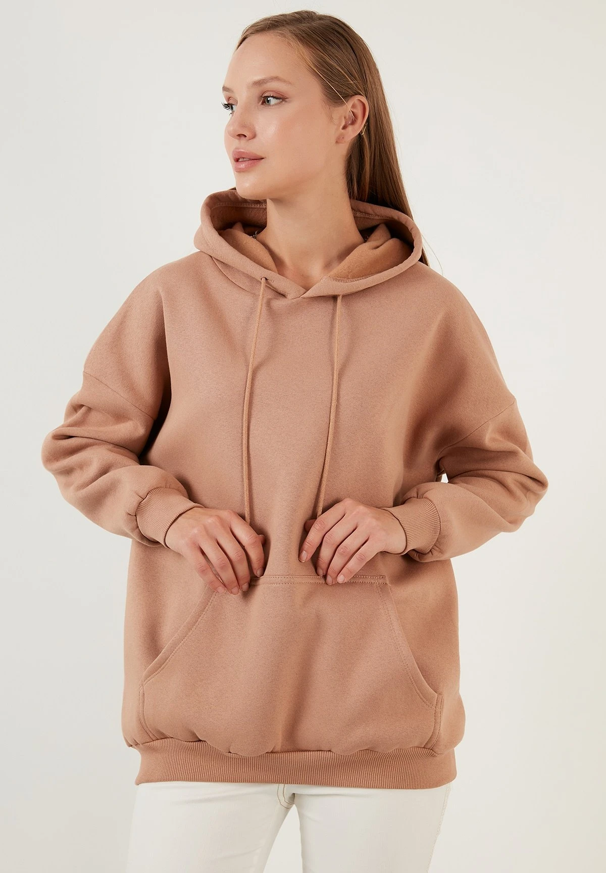 LELA Regular Fit - Hoodie - Biscuit Color - Afbeelding 6